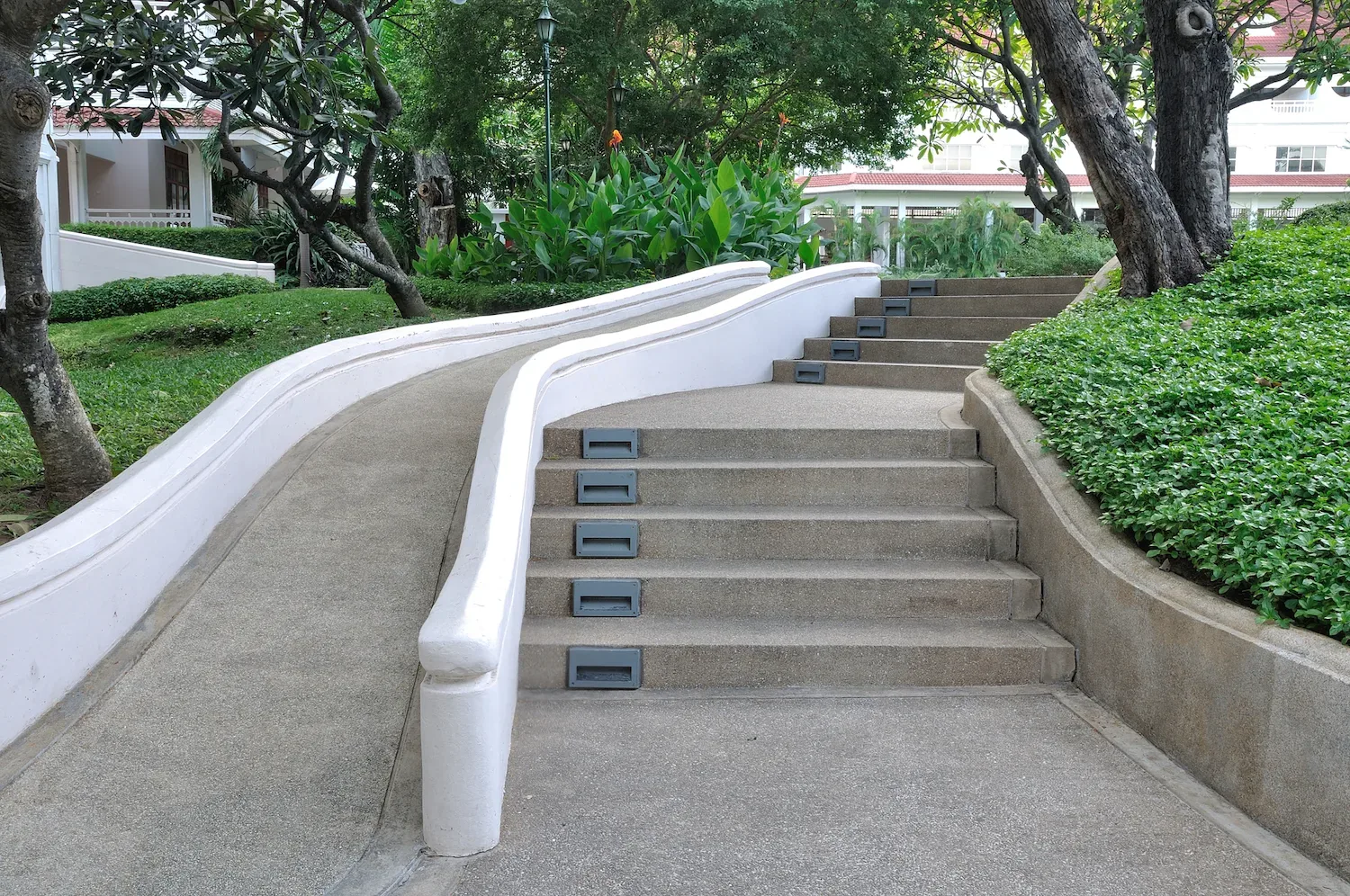 Concrete access ramp built for a residential property